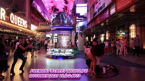 FREMONT STREET NIGHTLIFE OCTOBER 2021 VLOG #513 - YouTube