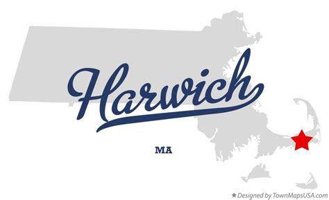 Map of Harwich, MA, Massachusetts