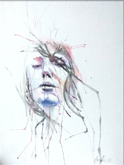 Crying Girl in water color Painting by Ian Fee | Saatchi Art