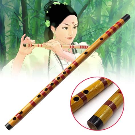 Bamboo Flute Chinese Traditional Bansuri Woodwind Musical Instrument Wooden Handmade Flute ...