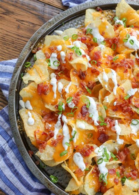 The Ultimate Potato Chip Nachos - Barefeet In The Kitchen