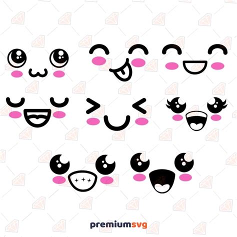 Cute Cartoon Face Svg