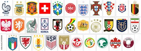 collection of national football team logos all over the world ...