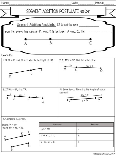 Segment And Angle Addition