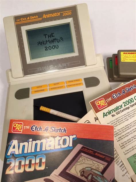 Vintage Etch A Sketch Animator 2000 by Ohio Art -1988, includes three ...