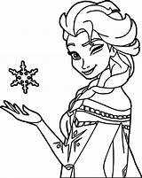 Elsa Face Coloring Pages sketch template