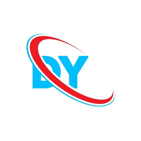 DY logo. DY design. Blue and red DY letter. DY letter logo design ...