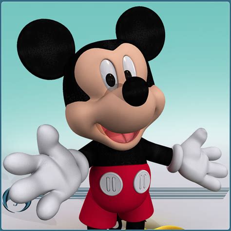 character cartoon mickey 3d model