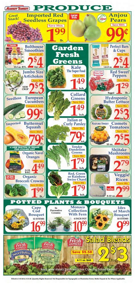 Market Basket Weekly Flyer Mar 15 – Mar 21, 2020