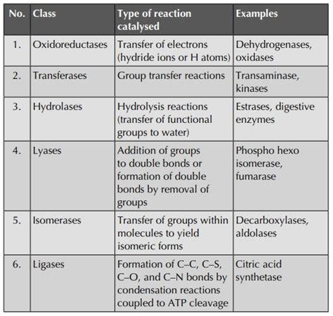 Enzyme : classification, mechanism , mode of action