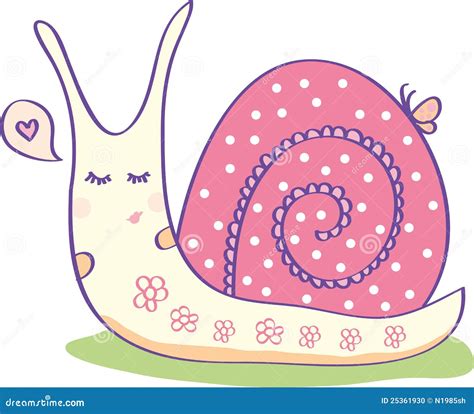 Pink Snail Stock Photo - Image: 25361930