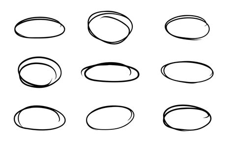 Hand drawn circle line sketch message note round circles 2406261 Vector Art at Vecteezy