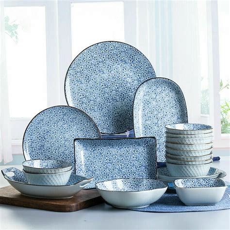 2-5pcs Japanese Design Crockery Dinnerware Sets Ceramic Floral - Etsy UK