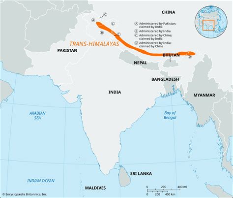 Western Himalayas Map, India, Facts Britannica, 51% OFF