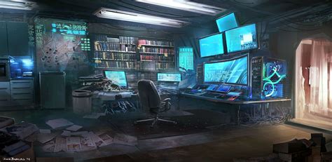 Fallen Heroes: The Hacker's Room [Jose Borges] | Hacker room, Cyberpunk ...