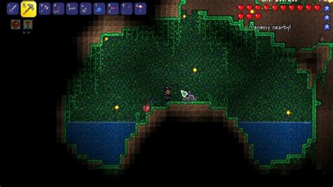 terraria enchanted sword shrine location - YouTube