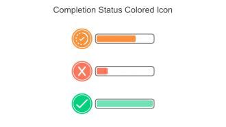 Completion Status Colored Icon In Powerpoint Pptx Png And Editable Eps Format | Presentation ...