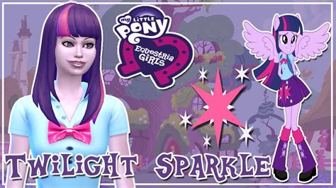 Twilight Sparkle My Little Pony Equestria Girl CAS || The Sims 4 Create A Sim + Full CC List ...