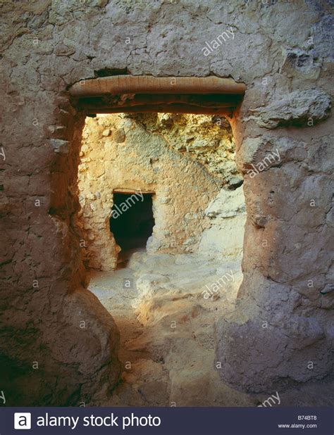 Interior Montezuma Castle Sinagua culture cliff dwelling occupied A D Stock Photo, Royalty Free ...