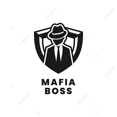 Mafia Silhouette PNG Free, Mafia Boss Logo Vector Modern Simple Flat ...