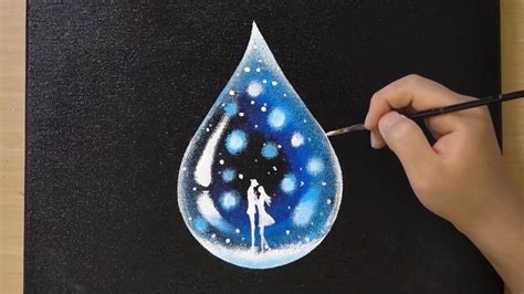 Water Drop Painting / Acrylic Painting / OHP Sheet Painting Technique ...