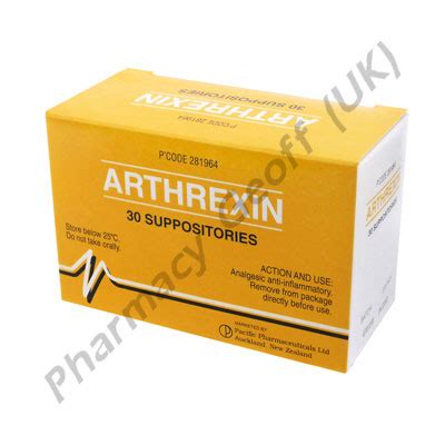 Indomethacin Suppositories (Arthrexin) - 100mg (30 Suppositores ...