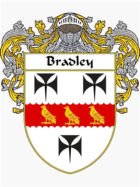 "Bradley Coat of Arms/Family Crest" Sticker for Sale by IrishArms ...