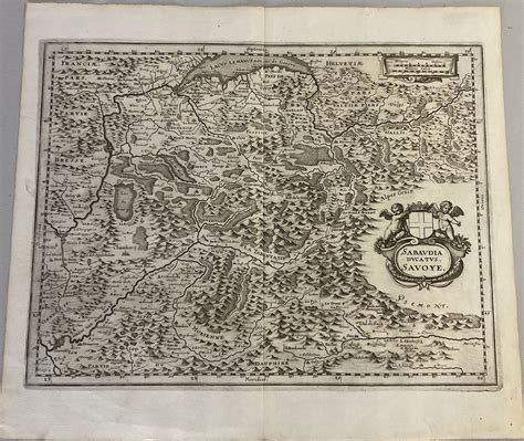 JANSONNIUS Map of the Duchy of Savoy, 1656. 28 x 36 cm | Drouot.com