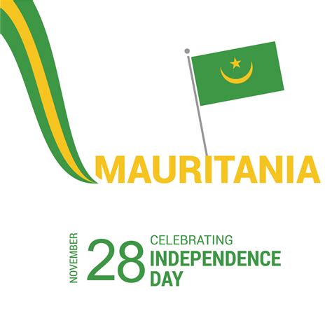 Mauritania Flag design vector 13370946 Vector Art at Vecteezy