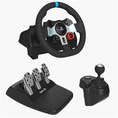 Logitech G29 Driving Force Racing Wheel Set 3D model | CGTrader