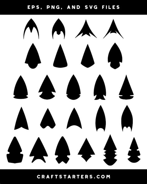 Arrowhead Silhouette Clip Art