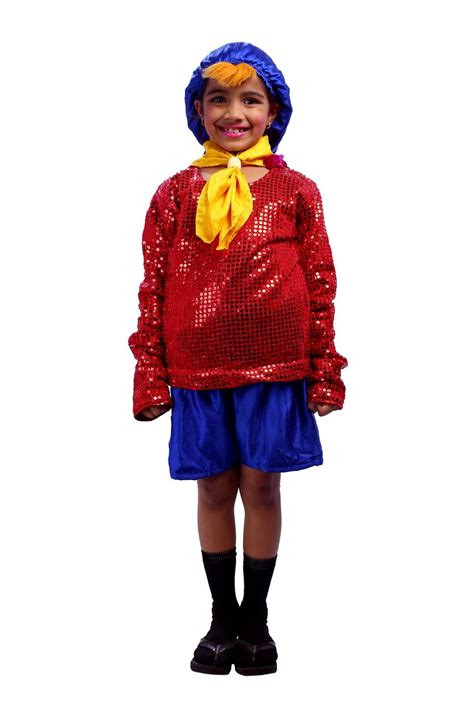 Buy SBD™ Noddy Cartoon Fancy Dress Costume for Kids Red Online at Low ...