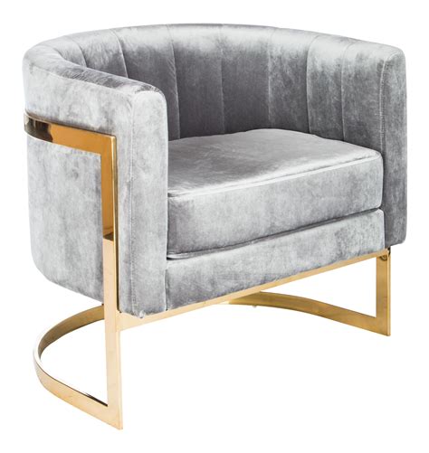 Mica Gold and Gray Velvet Club Chair on Chairish.com | Gold lounge chairs, Furniture, Luxury ...
