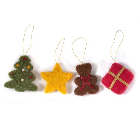 Felt Christmas Ornaments | Handmade Felt Christmas Decor from Palestine