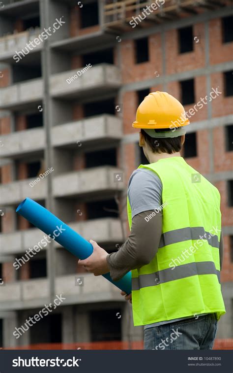 Construction Worker In Uniform At Work Stock Photo 10487890 : Shutterstock