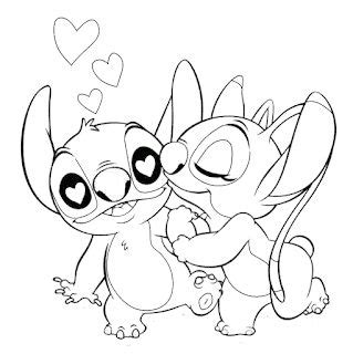 סטיץ' ואנג'ל מאוהבים | Lilo and stitch drawings, Disney drawings ...