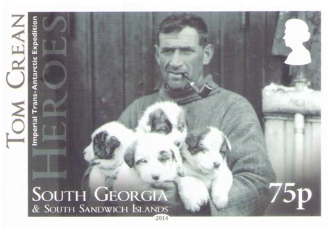 Tom Crean and pups (South Georgia Island) – Global Postcard Sales