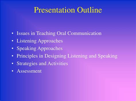 PPT - Teaching Oral Communication PowerPoint Presentation, free download - ID:1271280