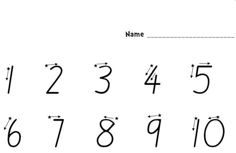 Number Formation - MargD Teaching Posters