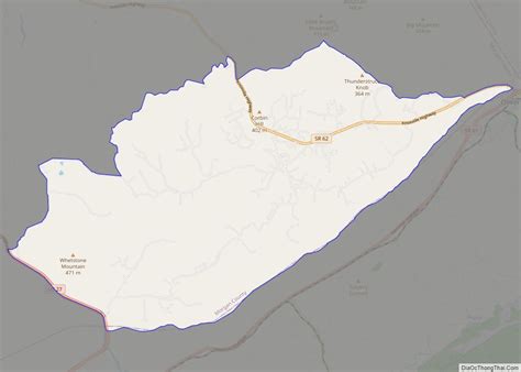 Map of Coalfield CDP - Thong Thai Real