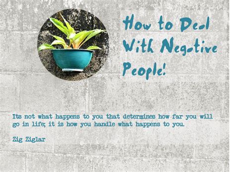 How to Deal With Negative People!