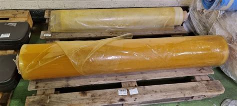 2x Rolls of clear plastic - approx 70m and 120m