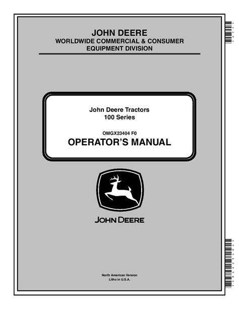 John Deere La105 - Tractor, Lawn And Garden Parts Catalog Manual Pdf ...