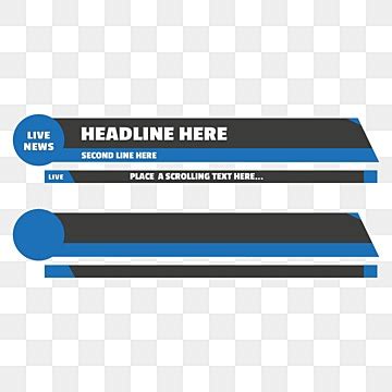 News Lower Thirds Vector PNG Images, Breaking News Lower Third, Lower ...