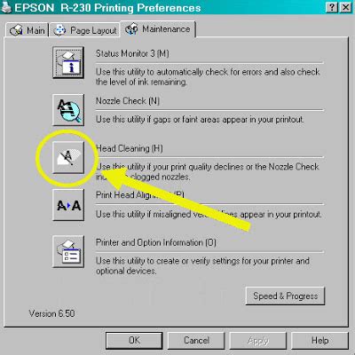 head cleaning epson R230x - Printer Repair And Service Tools