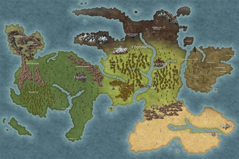 Re-imagined world map for my Dungeons and Dragons game : r/2007scape