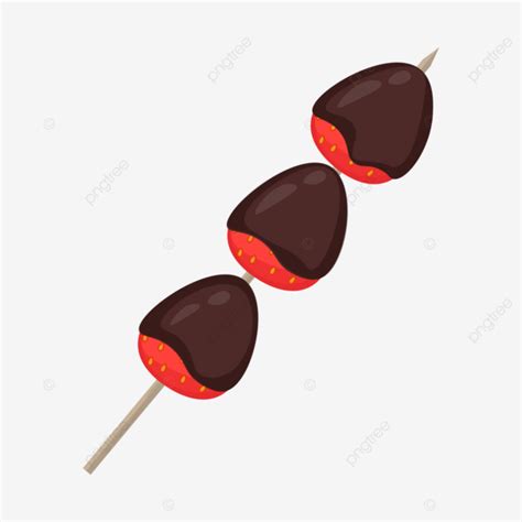 Kul Helado De Fresa Con Delicioso Chocolate Vector PNG ,dibujos Helado, Helado De Frutas, Helado ...