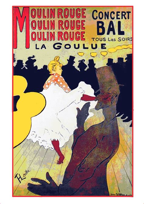 Moulin Rouge, Henri de Toulouse-Lautrec Poster A2 – snowgooseandlily