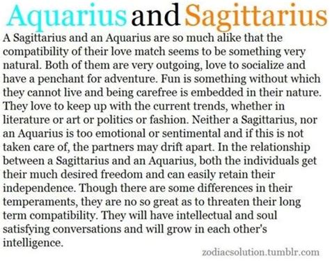 Aquarius and Sagittarius Compatibility You are my all that stuff. We ...