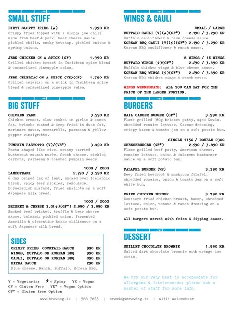 Brewdog Menu | PDF